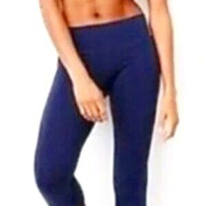 J. Crew Blue Ribbed Active Leggings Size Small NWOT